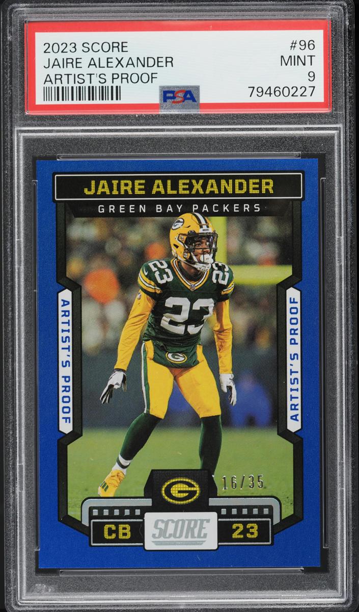 2023 Panini Score Football Artist's Proof Jaire Alexander #96 PSA 9