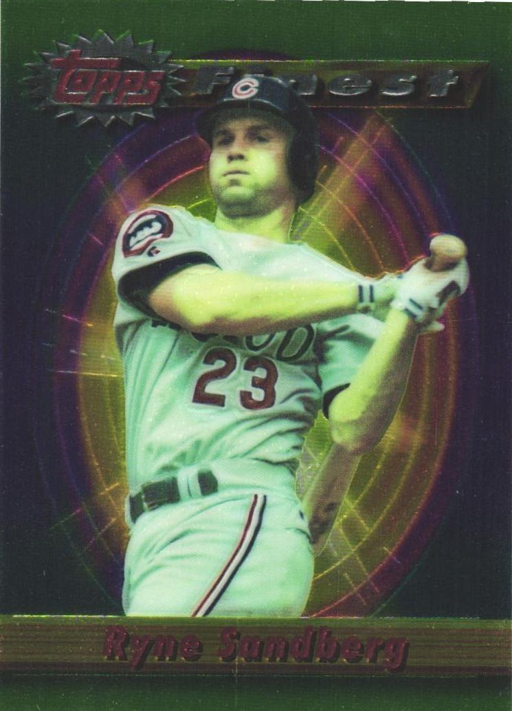1994 Topps Finest Baseball Ryne Sandberg #210 PSA 7