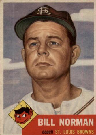 1953 Topps Baseball Bill Norman #245