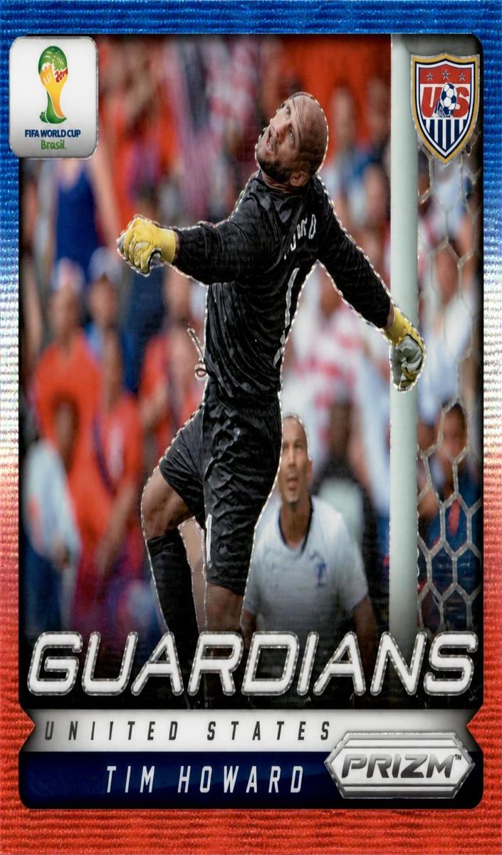 2014 Panini Prizm World Cup Soccer Blue Tim Howard #24 PSA 9