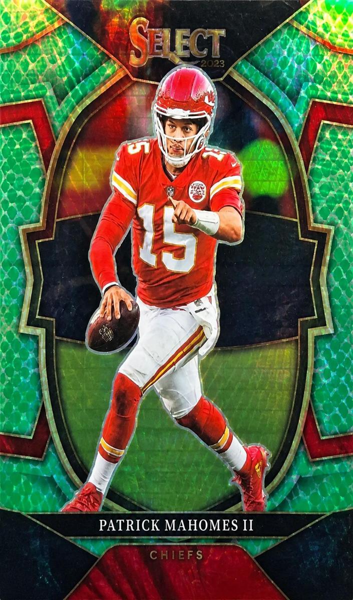 2022 Panini Select Football Dragon Scale Prizm Patrick Mahomes II #20 PSA 9