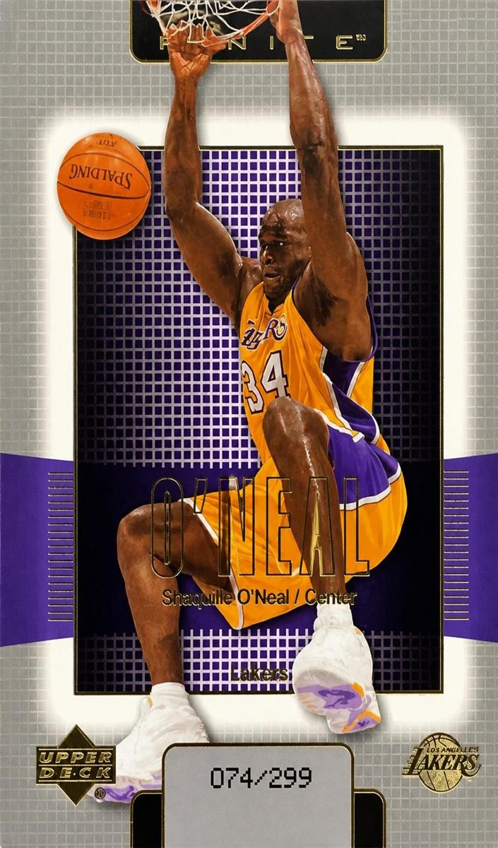 2003 Upper Deck Finite Basketball Gold Shaquille O'Neal #79