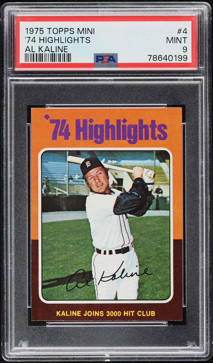 1975 Topps Baseball 74 Highlights Al Kaline #4