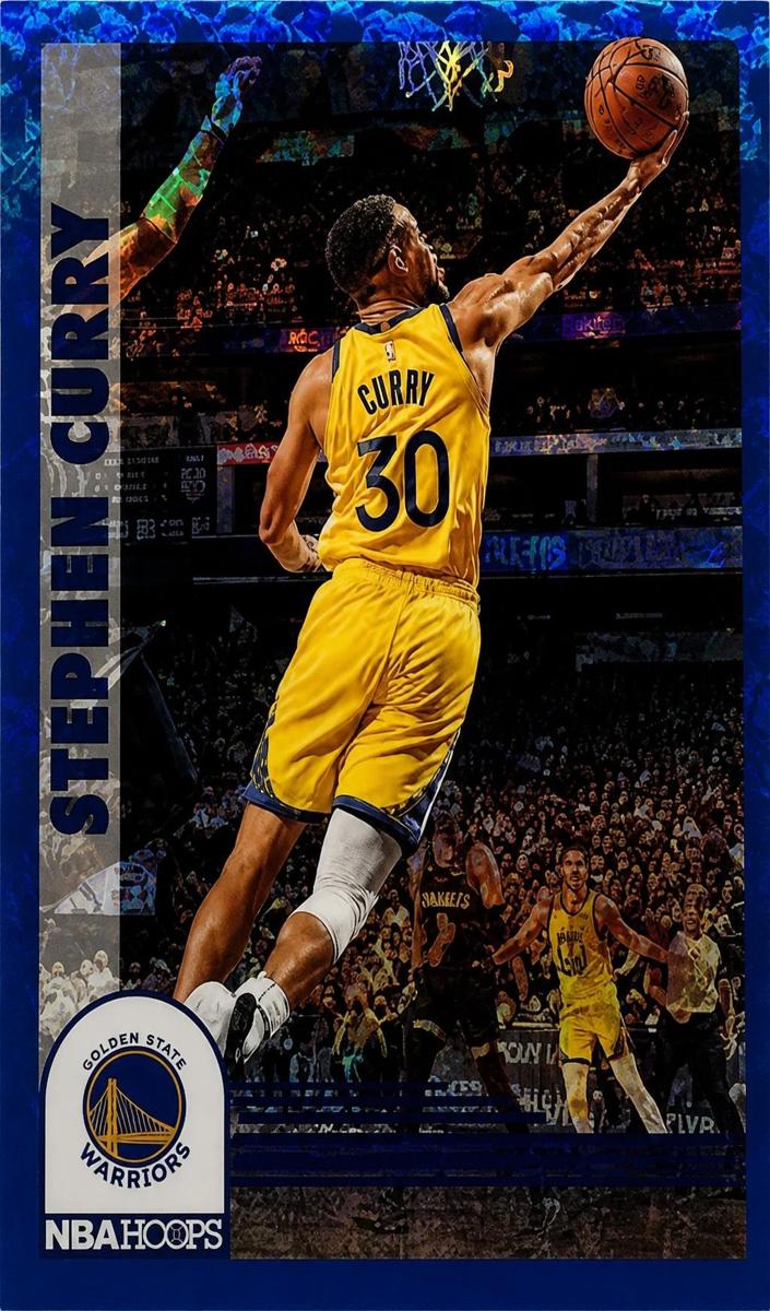 2022 Panini Hoops Basketball Blue Explosion Stephen Curry #294