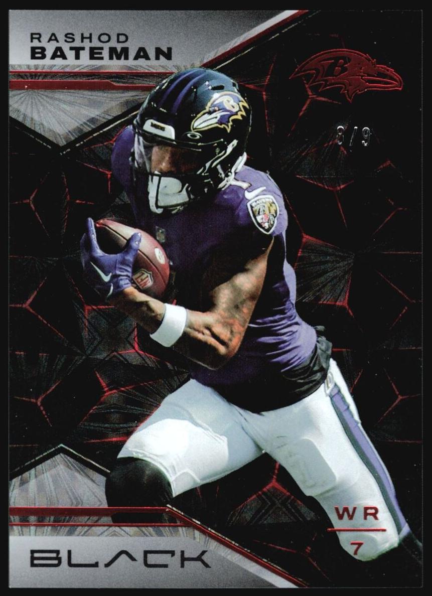 2023 Panini Black Football Ruby Rashod Bateman #10