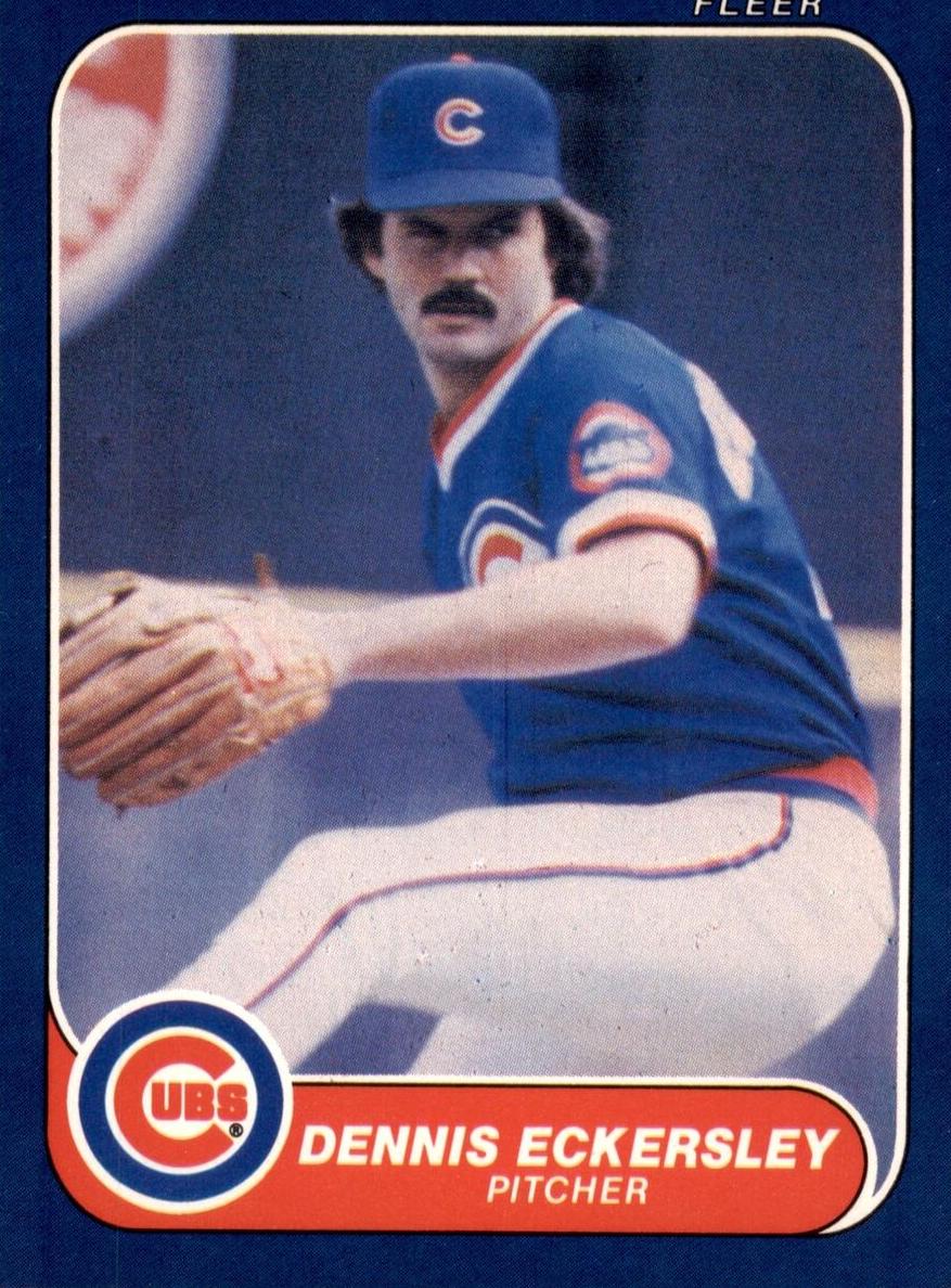 1986 Fleer Baseball Dennis Eckersley #368 PSA 9