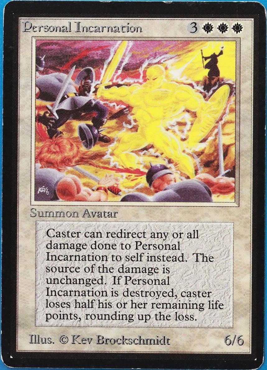 1993 Magic The Gathering Beta Personal Incarnation #NNO