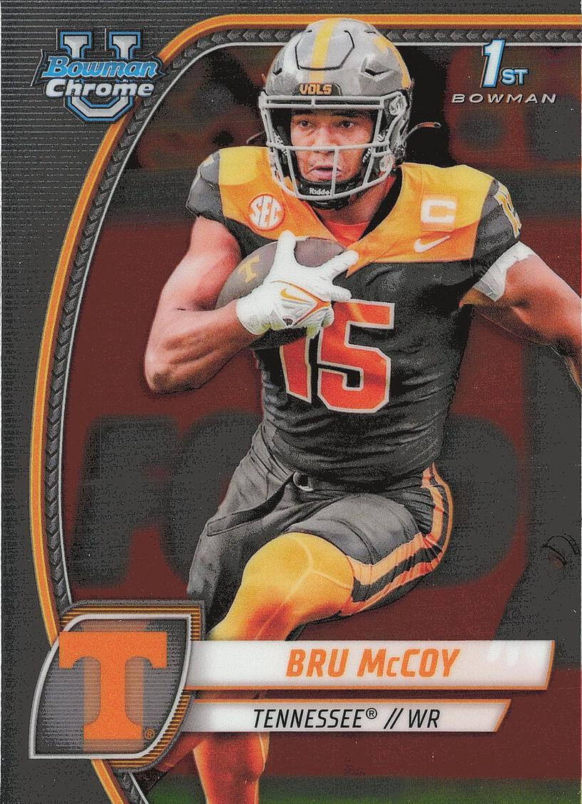 2024 Bowman Chrome University Football Bru McCoy #28