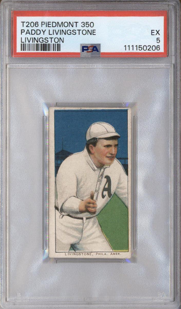 1909-11 T206 Baseball Paddy Livingston #NNO SGC 3