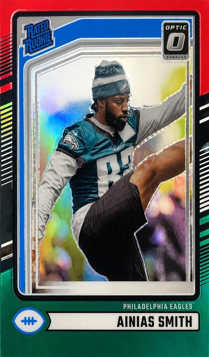 2024 Panini Donruss Football Red and Green Ainias Smith #365