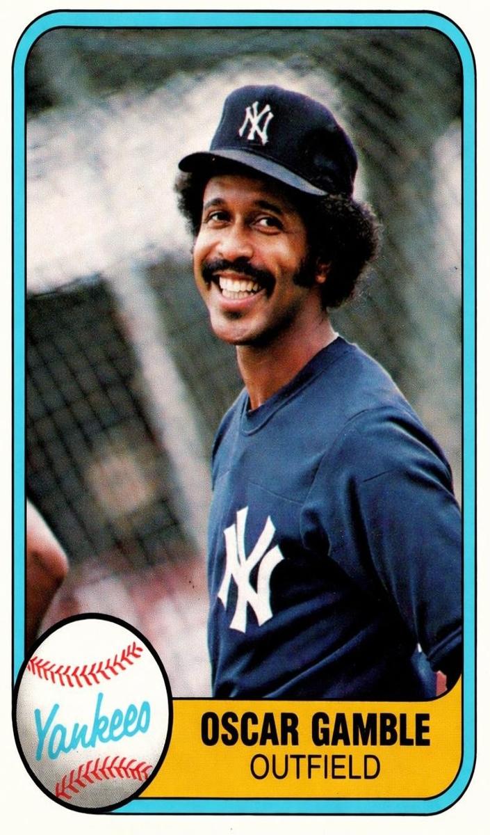 1981 Fleer Baseball Oscar Gamble #98 PSA 8