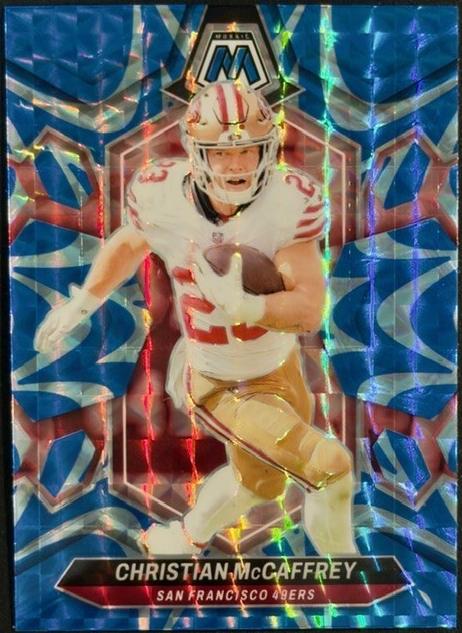 2024 Panini Mosaic Football Blue Christian McCaffrey #191