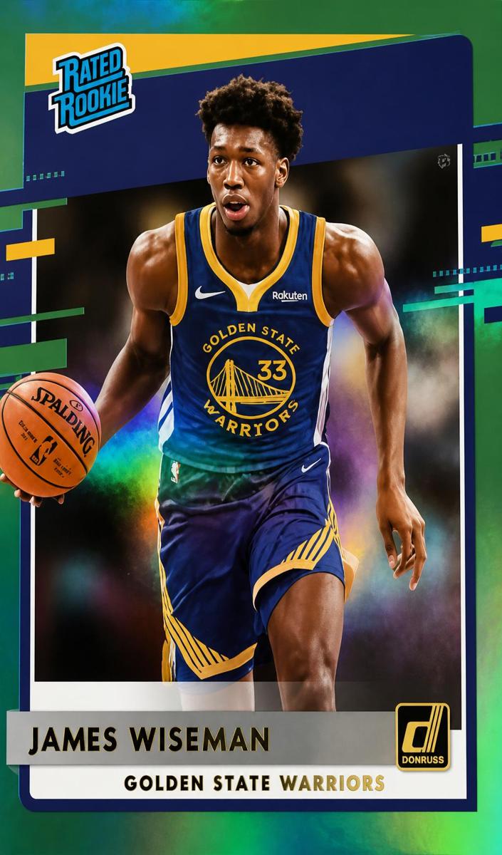 2020 Panini Donruss Basketball Green Flood James Wiseman #226