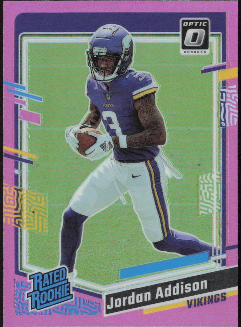 2023 Donruss Optic Football Pink Jordan Addison #271