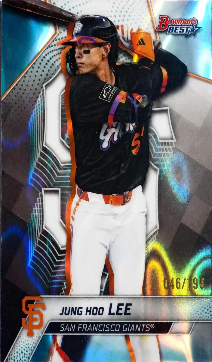 2025 Bowman's Best Baseball Aqua Lava Refractor Jung Hoo Lee #7