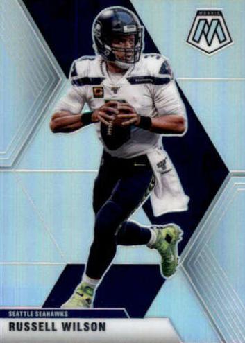 2020 Panini Mosaic Football Silver Russell Wilson #181 PSA 8.5