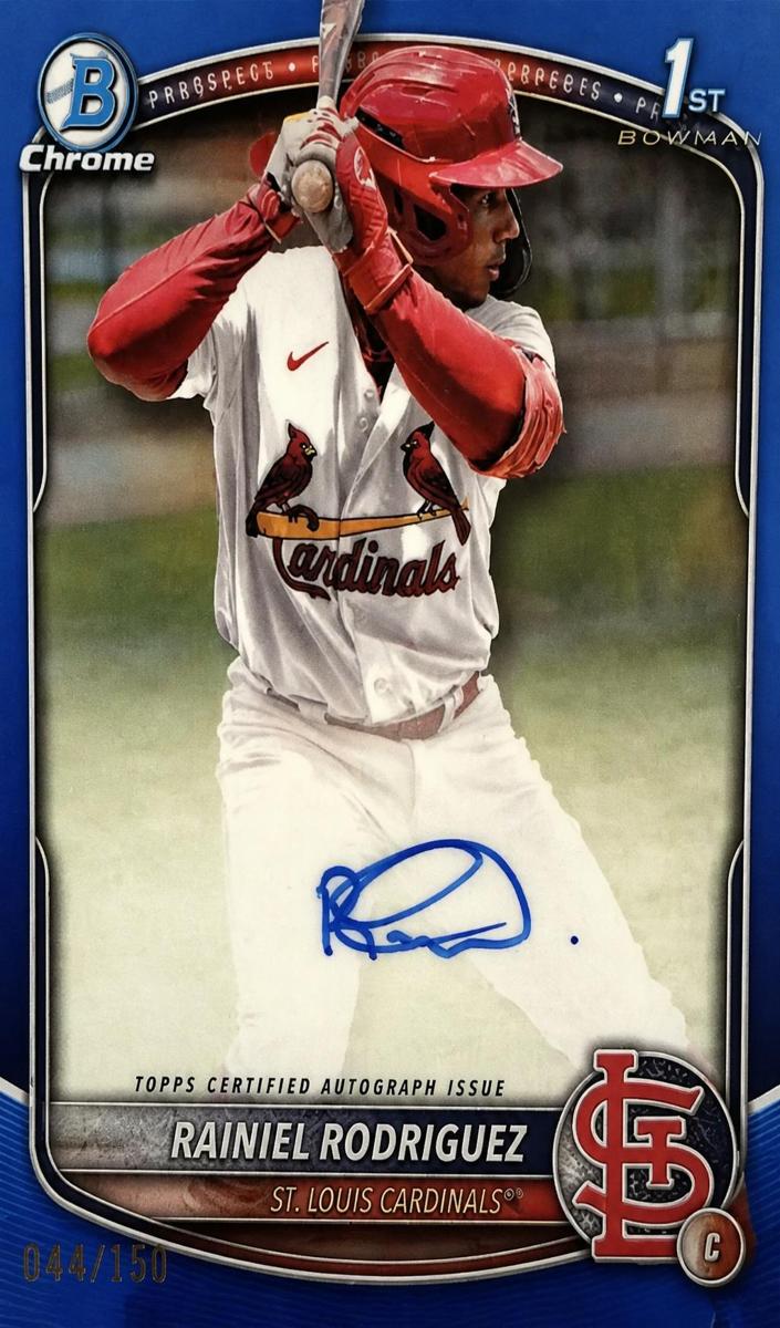 2025 Bowman Chrome Baseball Blue Refractor Rainiel Rodriguez #CPA-RR PSA 10