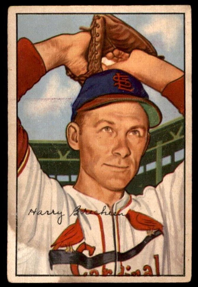 1952 Bowman Baseball Harry Brecheen #176 PSA 6