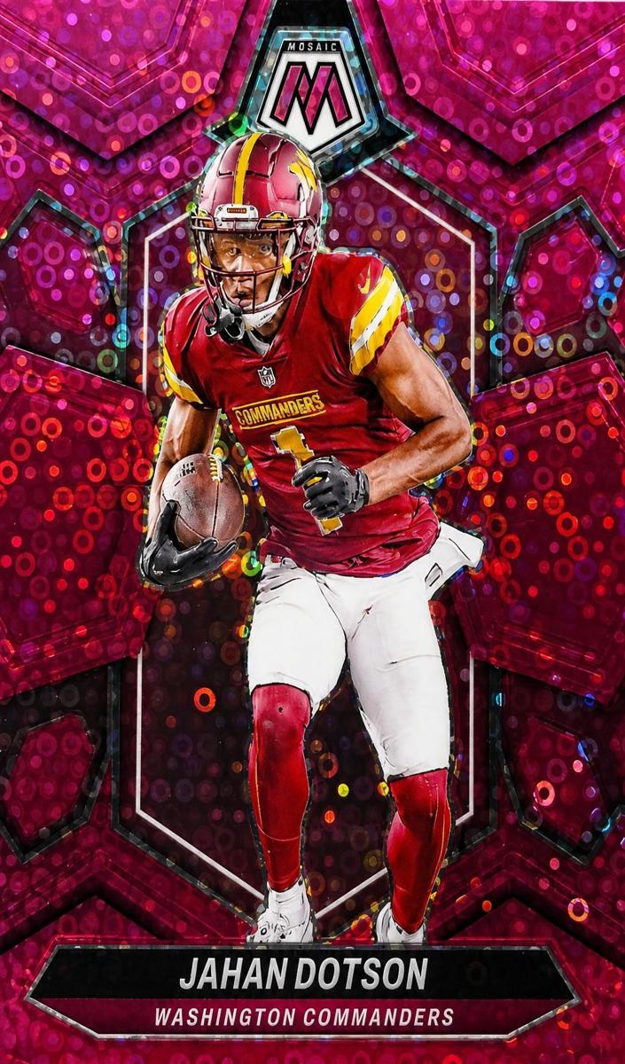 2024 Panini Mosaic Football No Huddle Pink Jahan Dotson #221