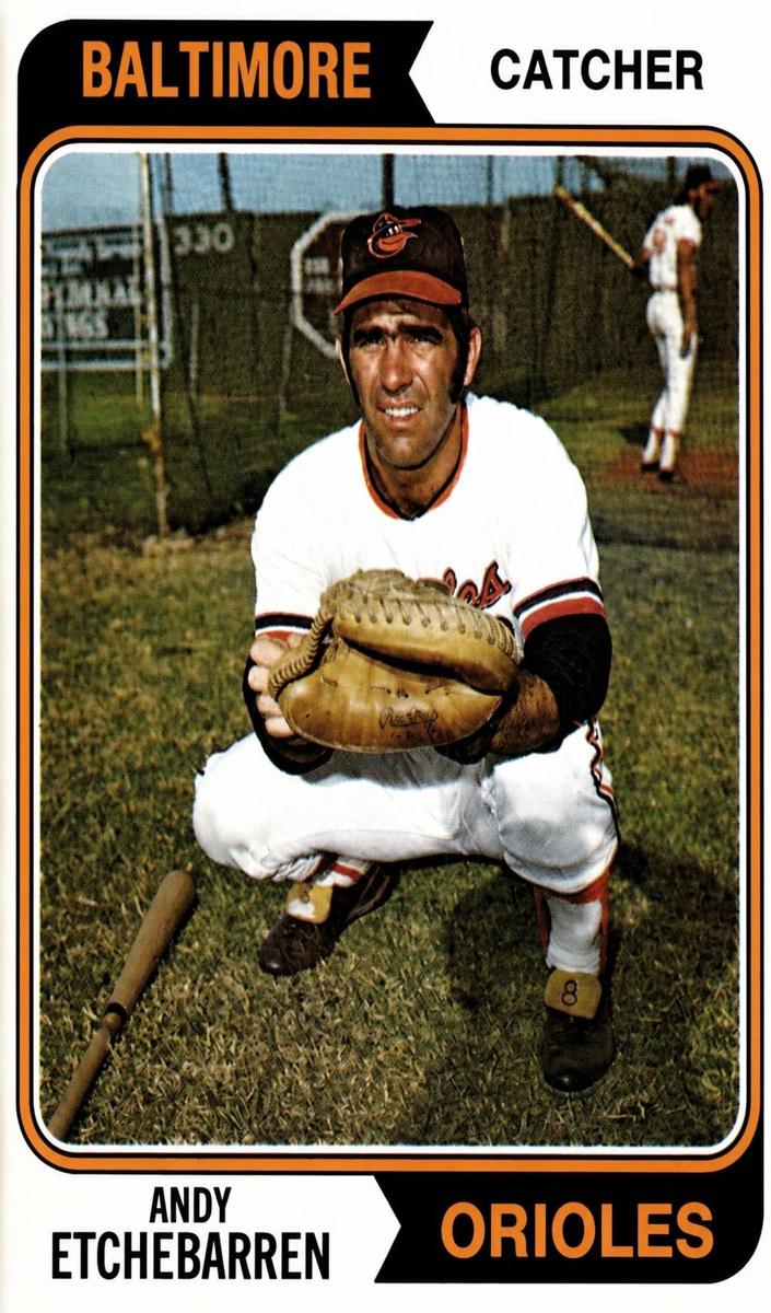 1974 O-Pee-Chee Baseball Andy Etchebarren #488