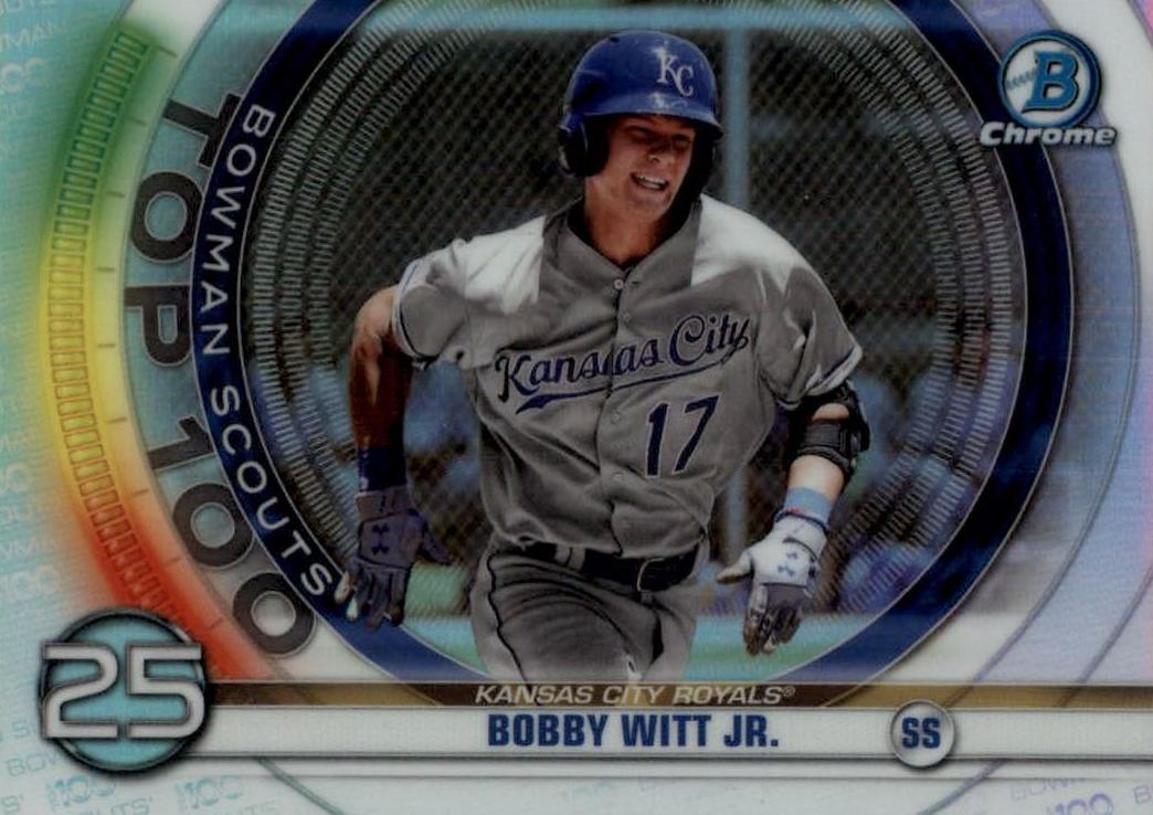 2020 Bowman Chrome Baseball Bobby Witt Jr. #BTP-25 PSA 9