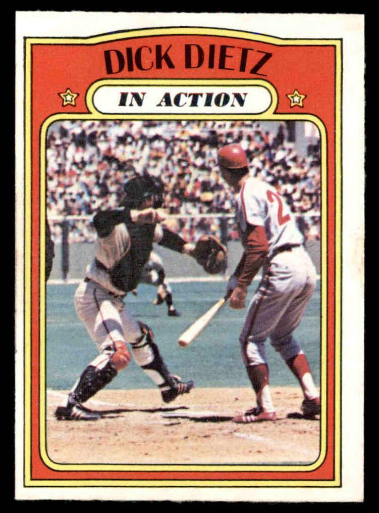 1972 O-Pee-Chee Baseball Dick Dietz #296 PSA 7.5