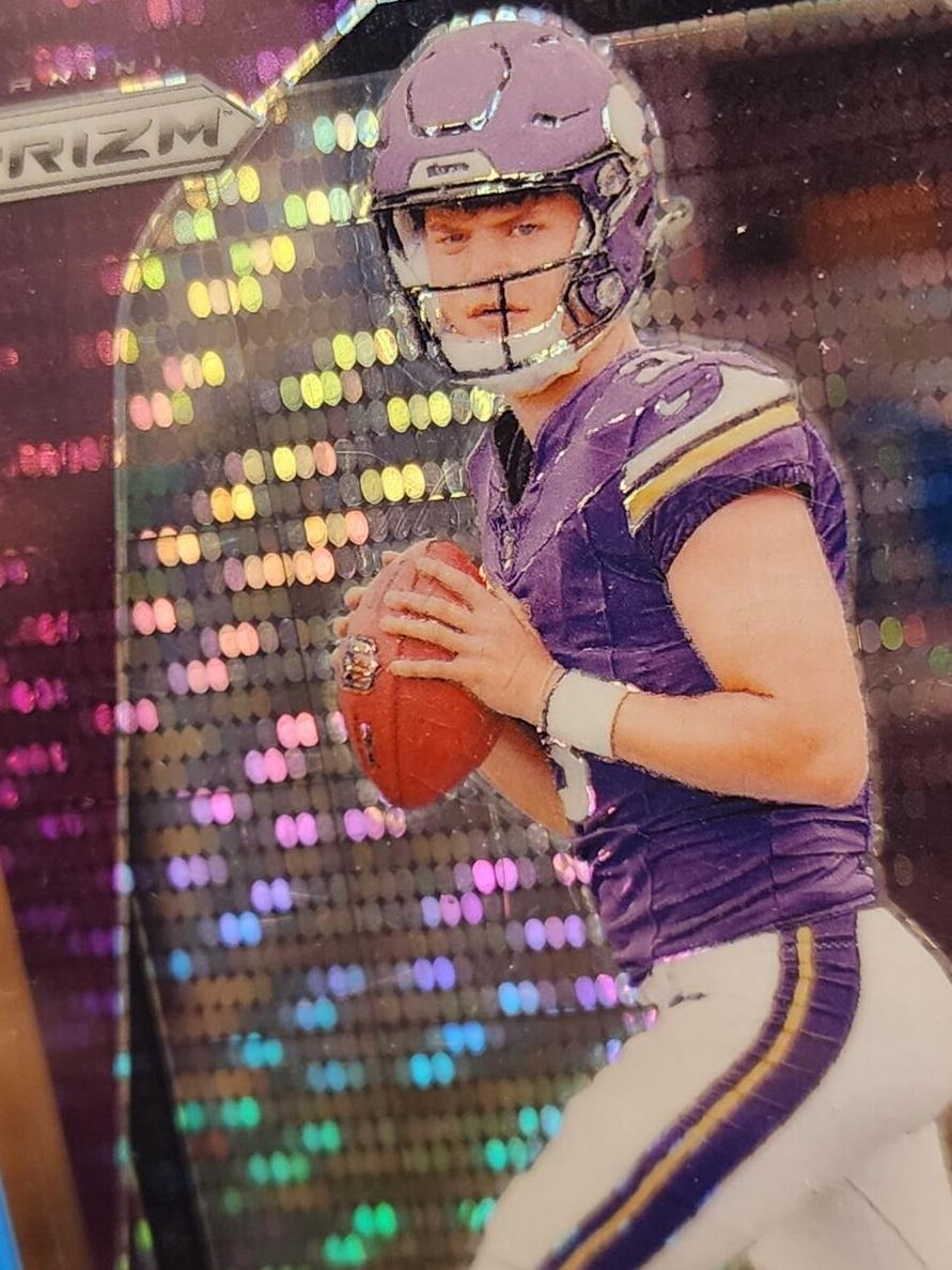 2024 Panini Prizm Football Purple Pulsar J.J. McCarthy #400