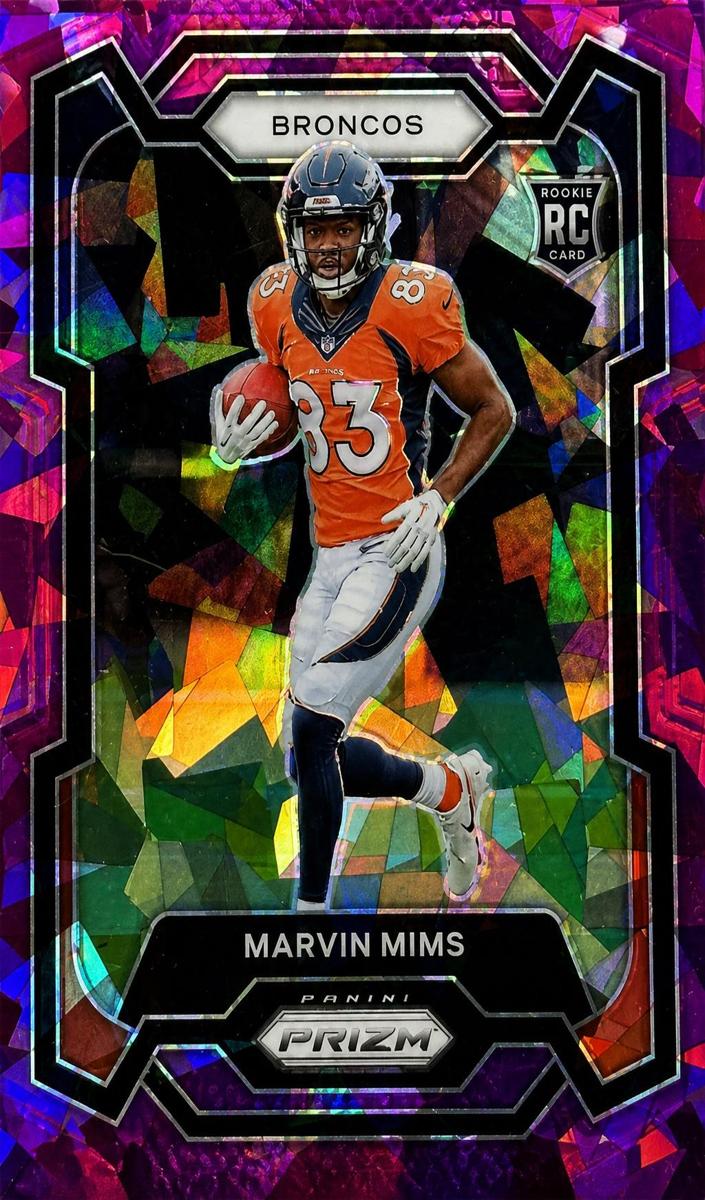 2023 Panini Prizm Football Purple Ice Marvin Mims #327
