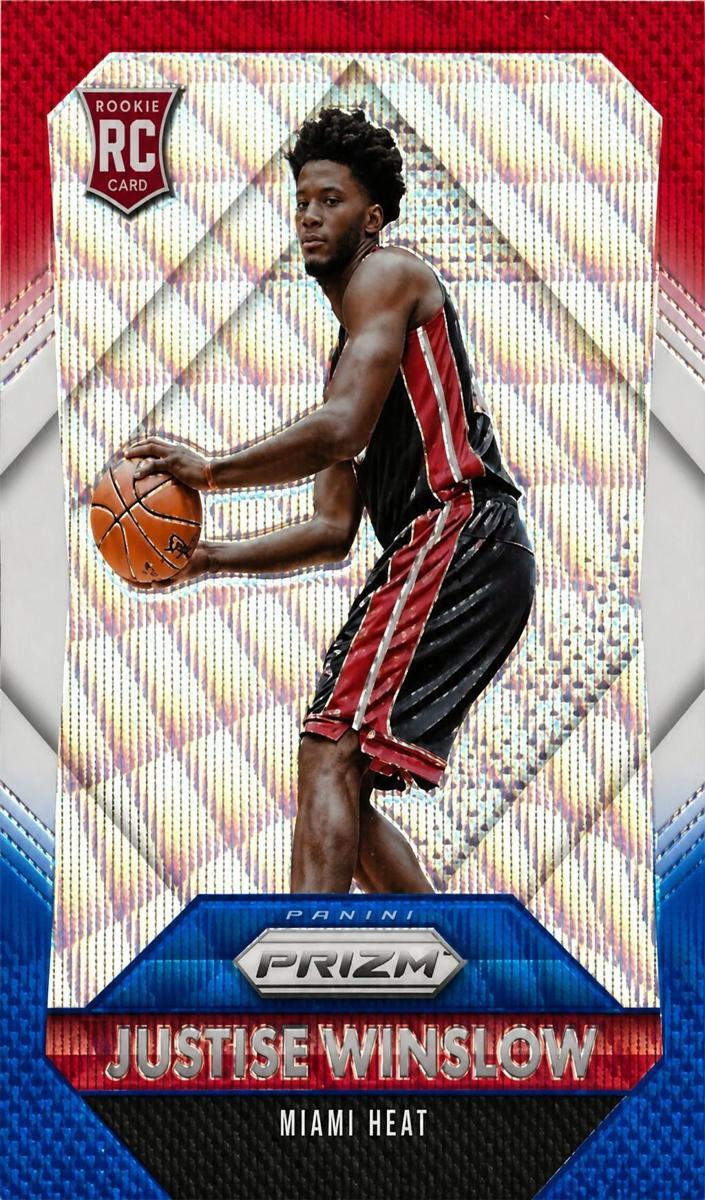 2015 Panini Prizm Basketball Red White Blue Prizms Justise Winslow #336 PSA 9