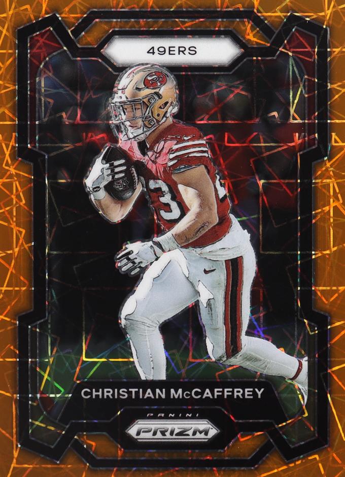2023 Panini Prizm Football Lazer Christian McCaffrey #267 PSA 10