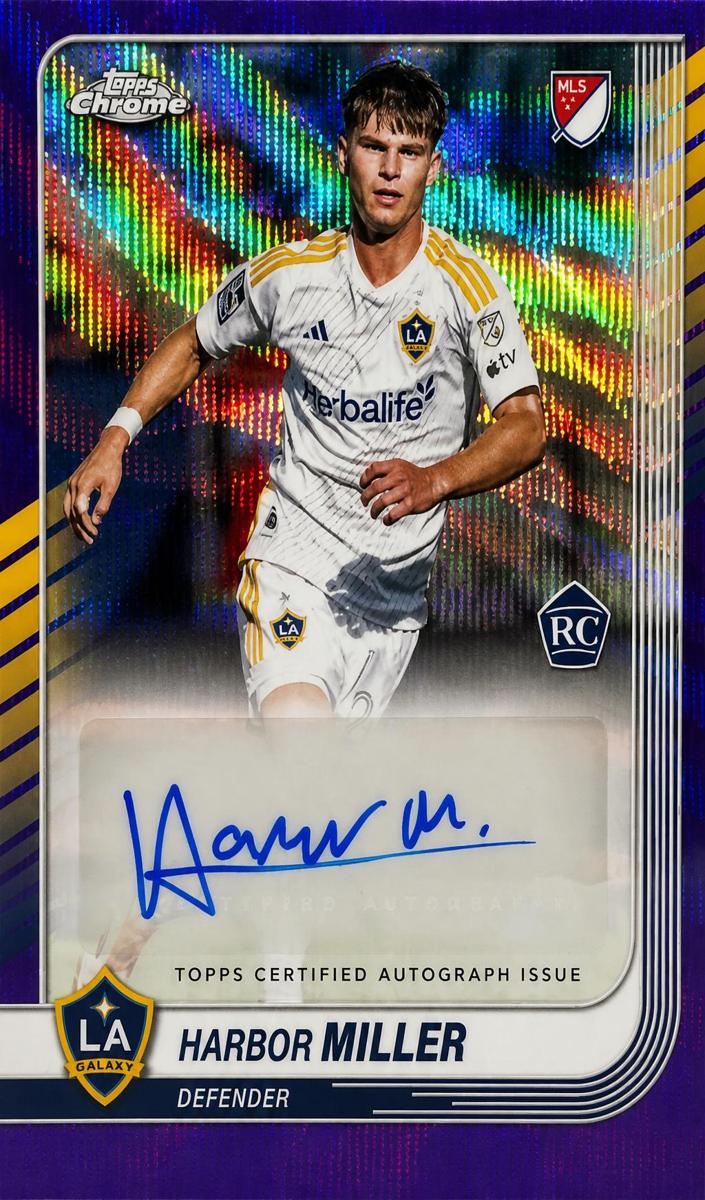 2025 Topps Chrome MLS Soccer Purple Wave Refractor Harbor Miller #CA-MI