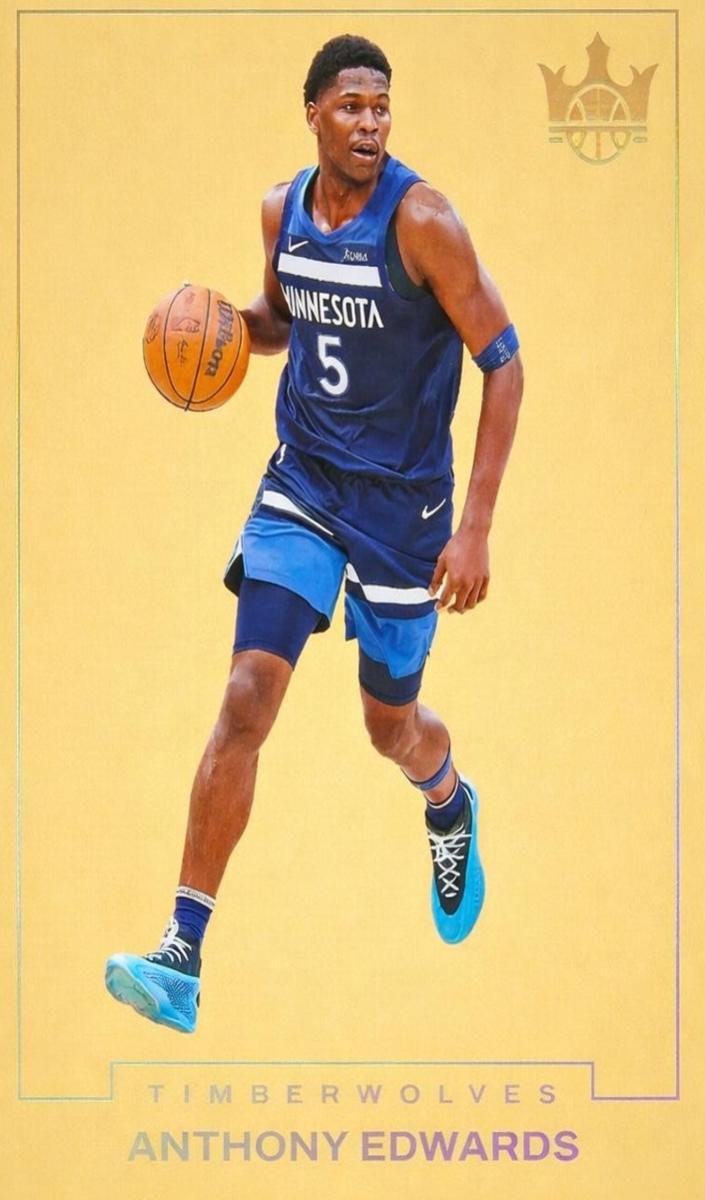 2024 Panini Court Kings Basketball Anthony Edwards #7 PSA 8