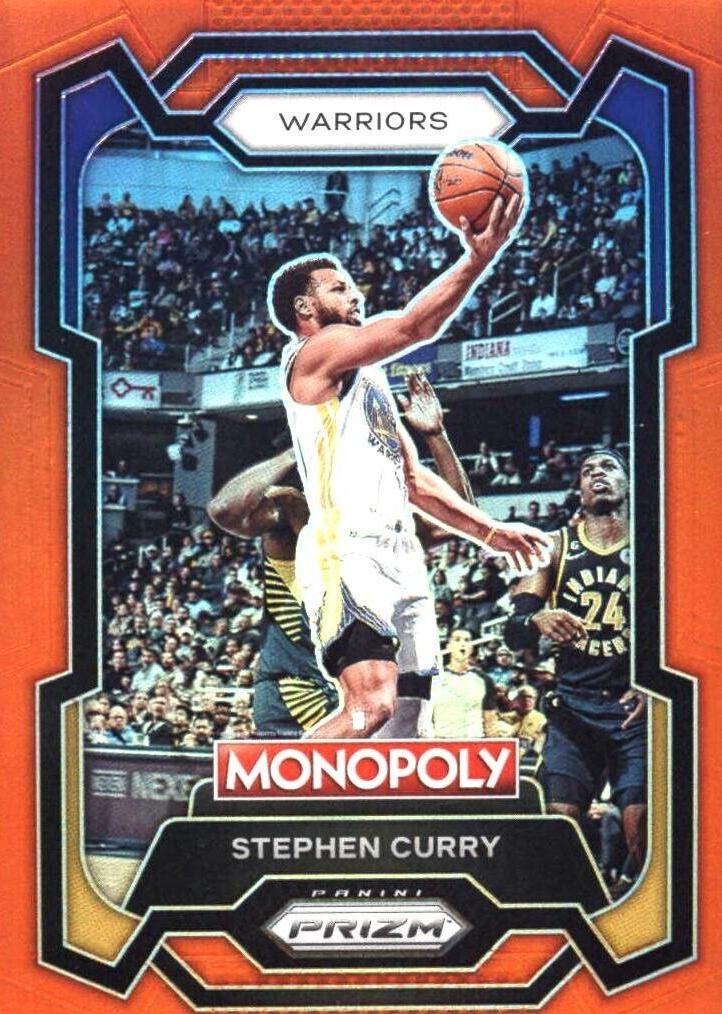 2023 Panini Prizm Monopoly Basketball Orange Stephen Curry #28 PSA 9