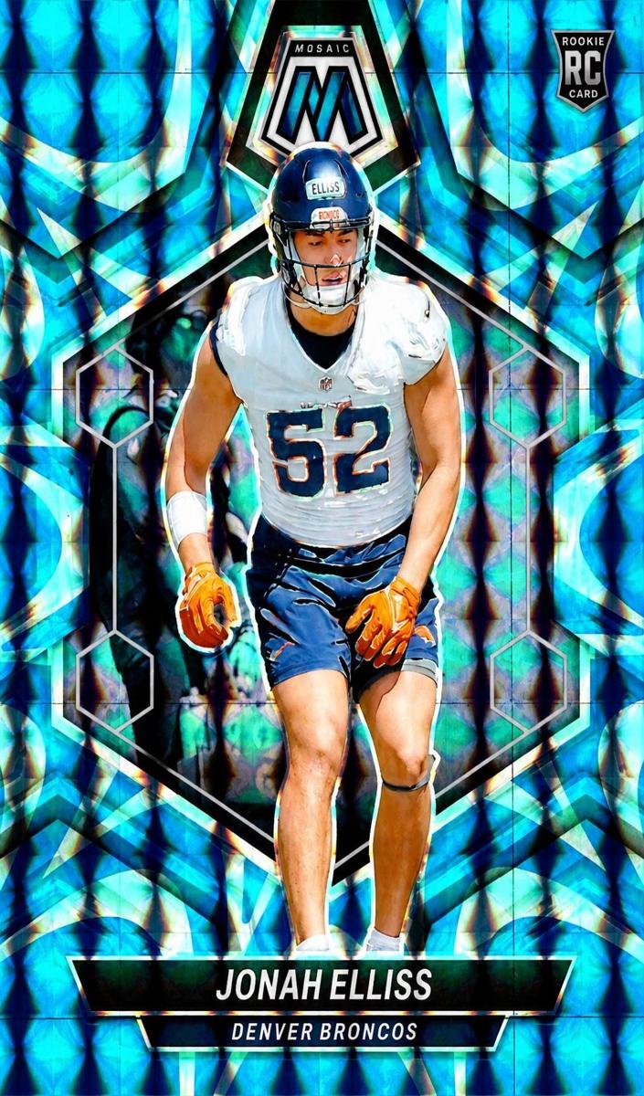 2024 Panini Mosaic Football Reactive Blue Jonah Elliss #364