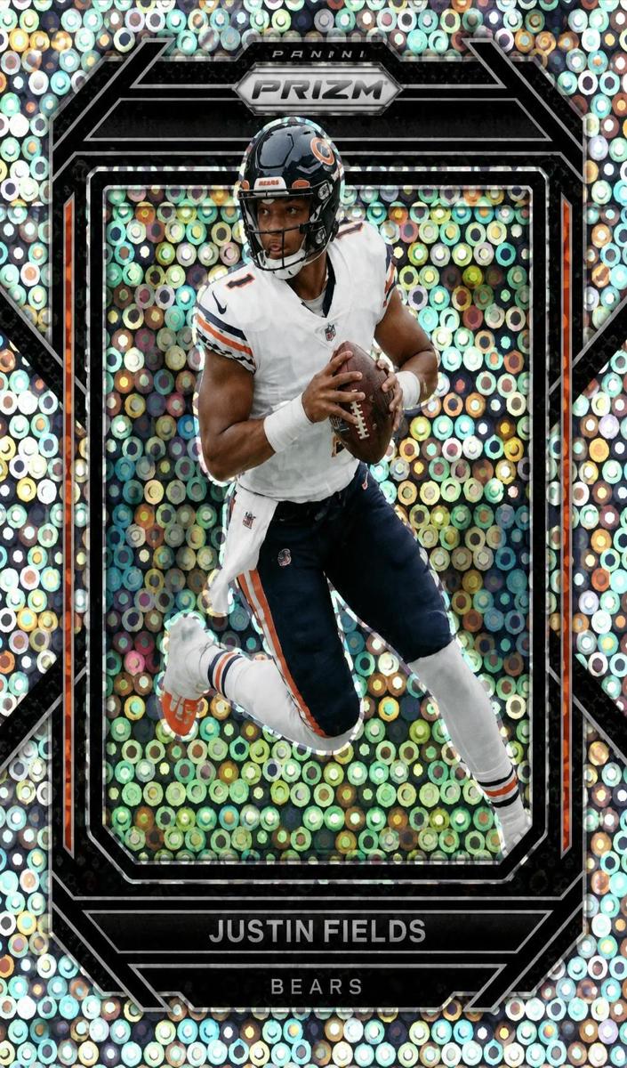 2022 Panini Prizm Football No Huddle Justin Fields #47 PSA 9