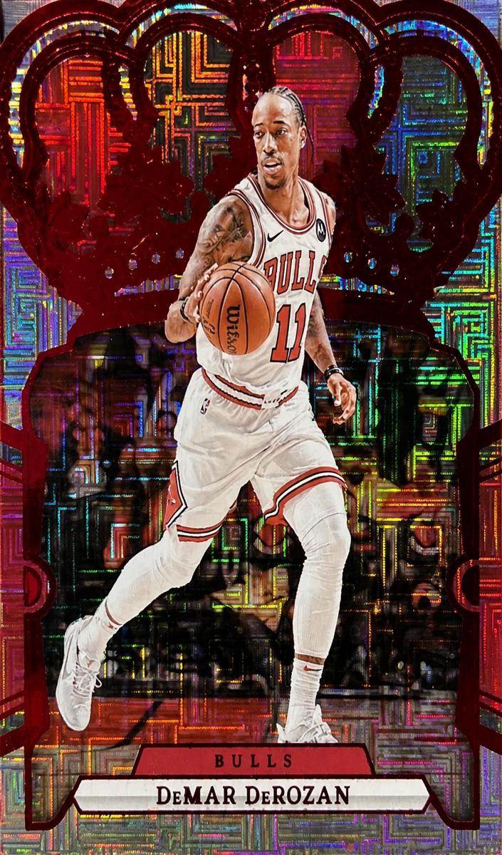2023 Panini Crown Royale Basketball Crystal Red DeMar DeRozan #90