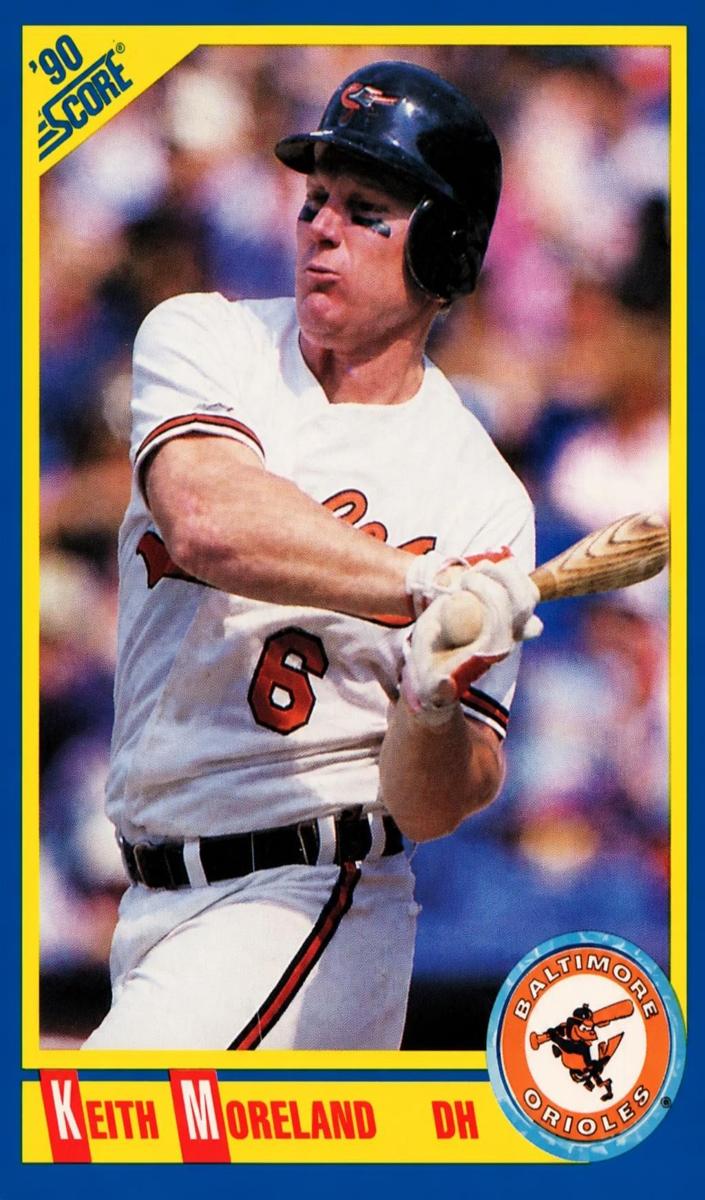 1990 Score Baseball Keith Moreland #444