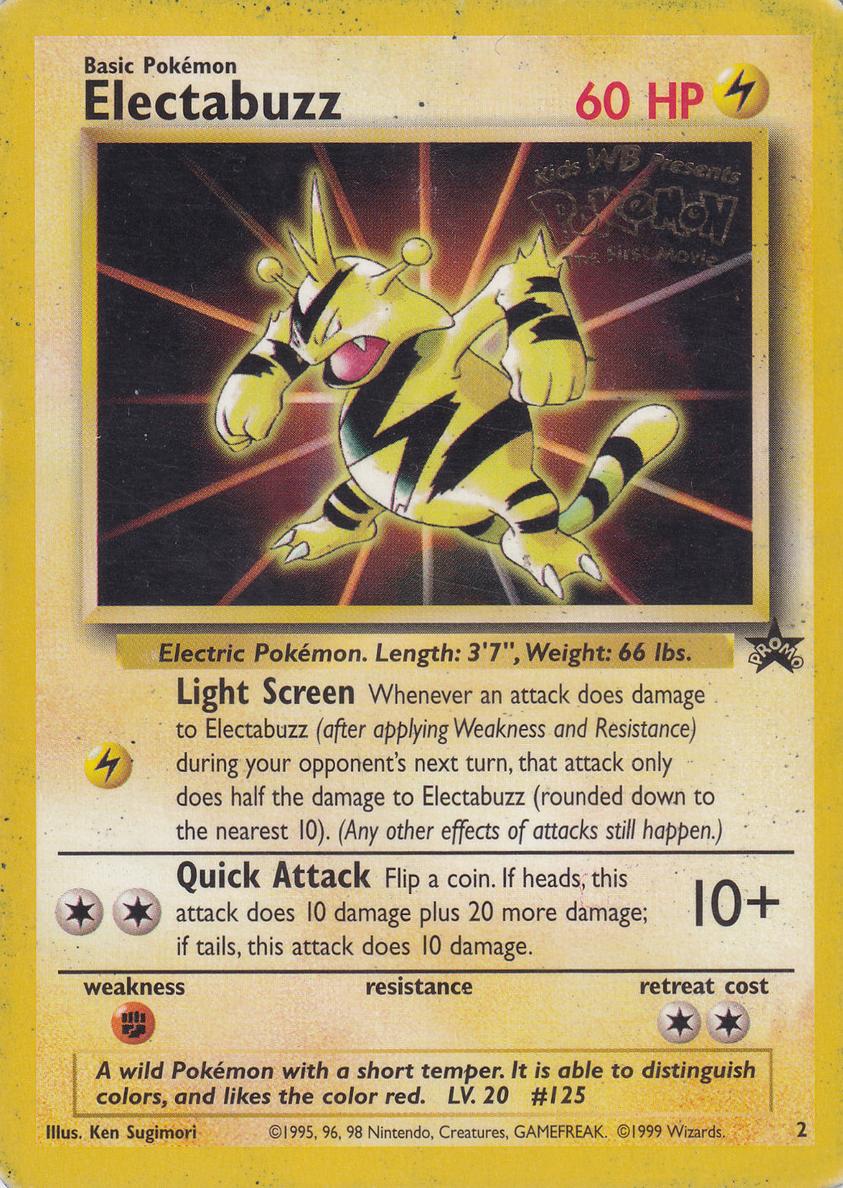 1999 Pokemon Game Movie Electabuzz #2 PSA 9