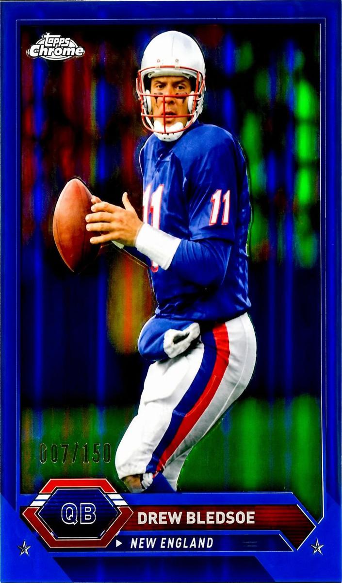 2023 Topps Composite Football Blue Refractor Drew Bledsoe #22