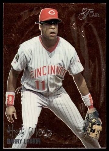 1995 Flair Baseball Barry Larkin #5 PSA 9