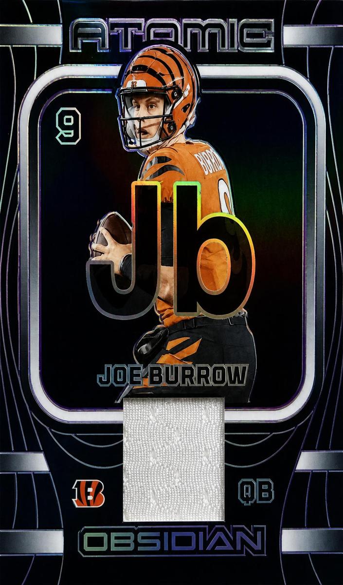 2023 Panini Obsidian Football Electric Etch Purple Joe Burrow #AMA-JBU