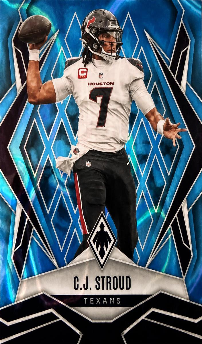 2025 Panini Phoenix Football Light Blue Lava C.J. Stroud #136