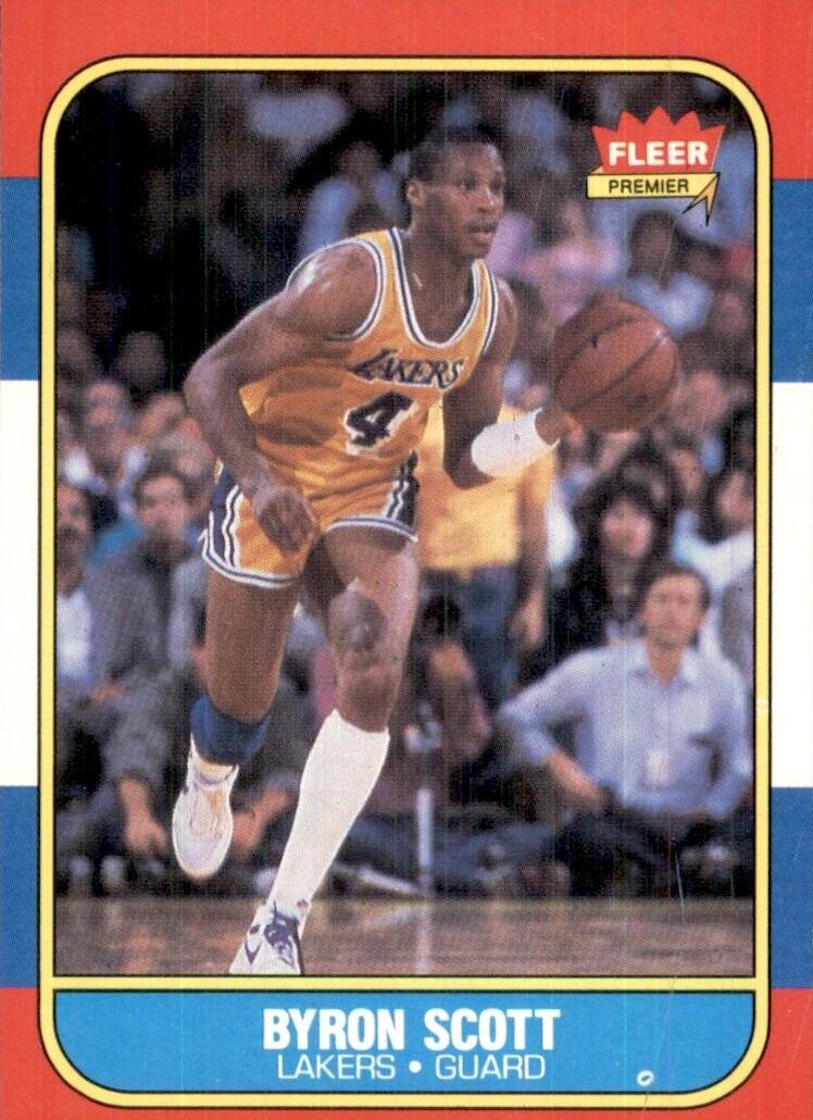 1986 Fleer Basketball Byron Scott #99 PSA 9