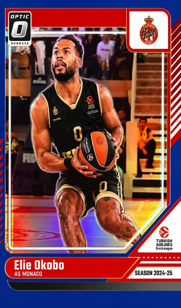 2024 Donruss Turkish Airlines EuroLeague Basketball Blue Elie Okobo #16