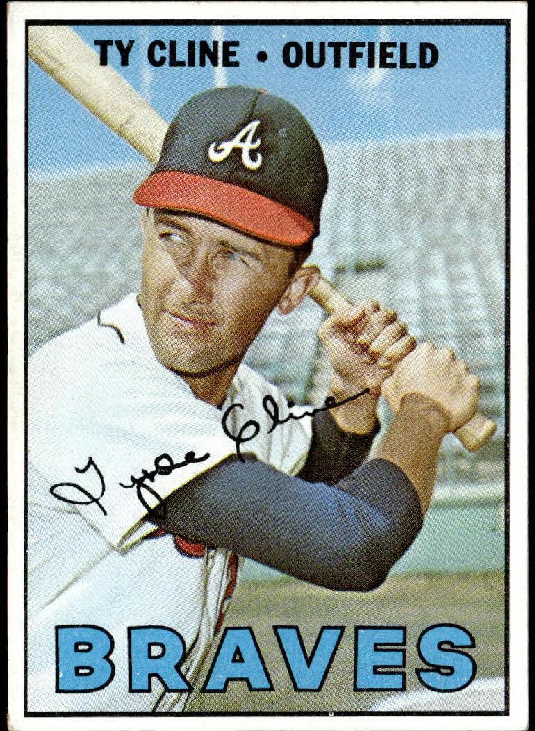 1967 Topps Baseball Ty Cline #591