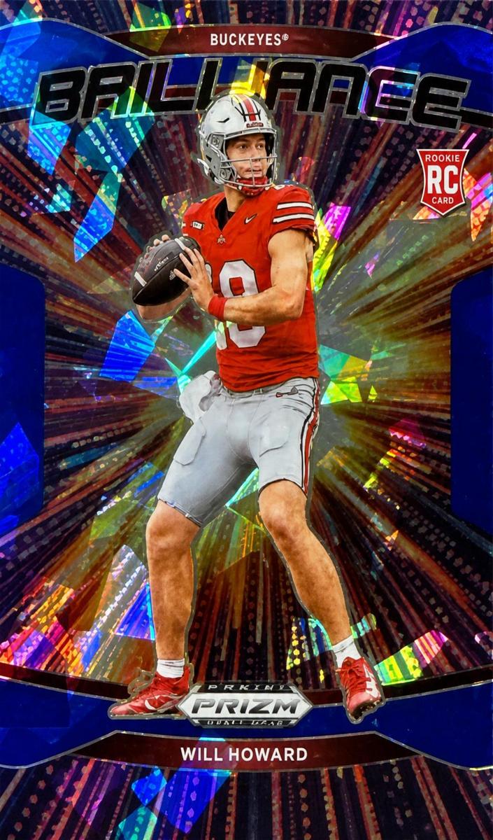 2025 Panini Prizm Draft Picks Football Blue Ice Will Howard #23