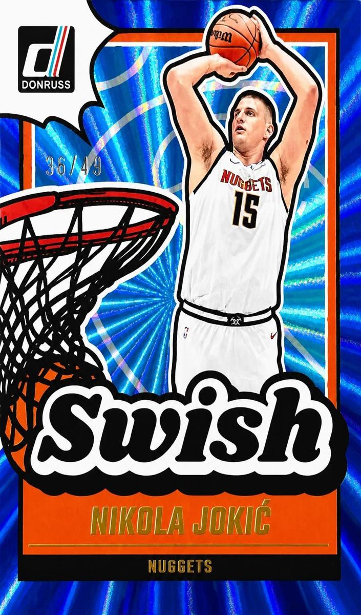 2024 Panini Donruss Basketball Holo Blue Laser Nikola Jokic #16 PSA 9