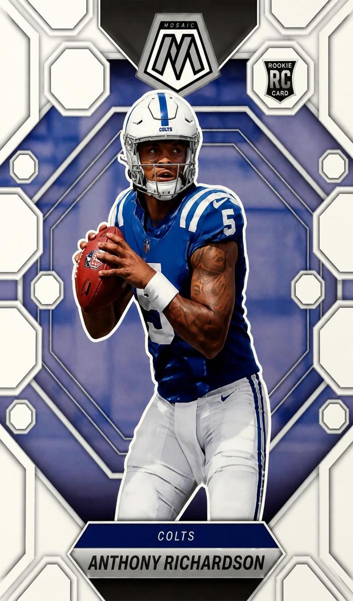 2023 Panini Mosaic Football Silver Anthony Richardson #282 PSA 9