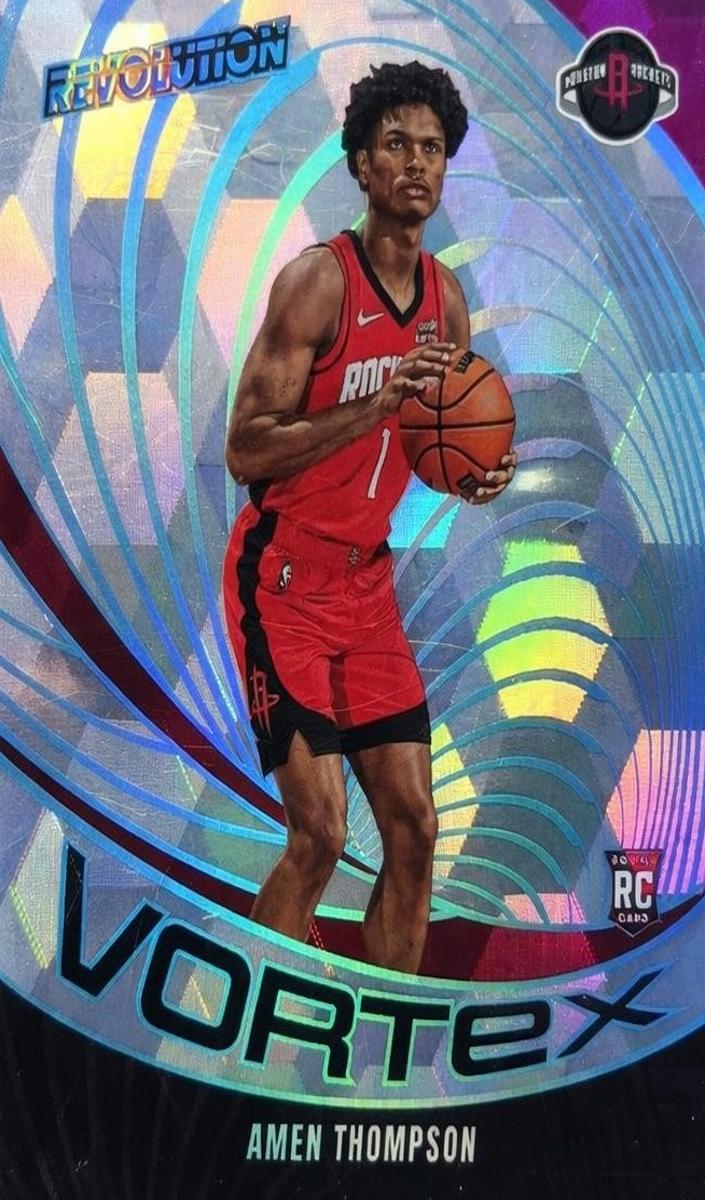 2023 Panini Revolution Basketball Cubic Amen Thompson #14 SGC 9.5
