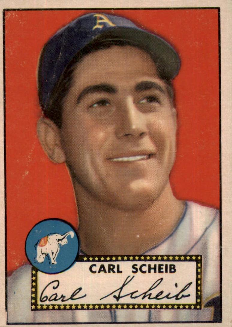 1952 Topps Baseball Carl Scheib #116 PSA 6